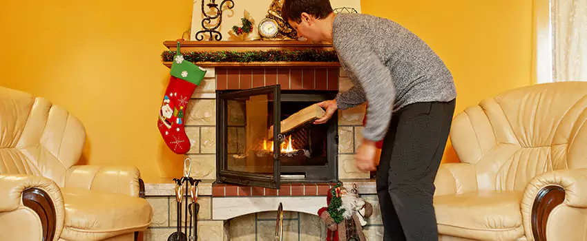 Rusted Metal Fireplace Restoration in Elk River, Minnesota